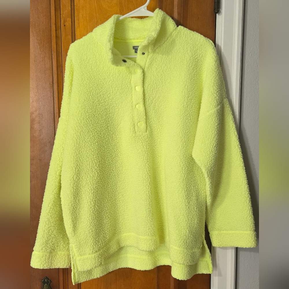 Aerie Bright Yellow Fleece Pullover